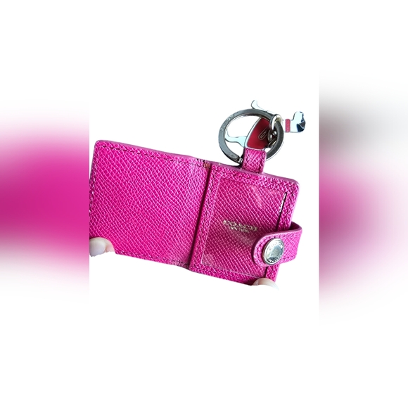 VGUC Coach 7321 JRT Jack Russell Terrier Dog Enamel Keychain & mini photo holder - Picture 4 of 8